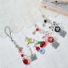 2Pcs 2 Colors Acrylic Mobile Straps MOBA-SZ0001-12-3