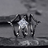 Alloy Rhombus Finger Rings Sets for Women PW-WG6B254-01-1