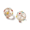 Handmade Gold Sand Bumpy Lampwork Beads LAMP-V001-04-3