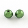 Spray Painted Acrylic Beads MACR-Q154-12mm-010-2