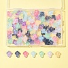 120Pcs 9 Colors Transparent Spray Paint Glass Beads GLAA-FS0002-12C-7