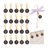 20Pcs 10 Styles Alloy Enamel Pendant Locking Stitch Markers HJEW-PH02072-6