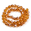 Transparent Electroplate Glass Beads Strands EGLA-TACDZ0005-6mm-03A-3