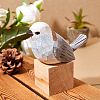 Wooden Long-tailed Tit and Block Ornaments JX689A-4