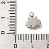 Anti-Tarnish 304 Stainless Steel Charms STAS-M075-13P-3