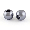 ABS Plastic Imitation Pearl European Beads X-MACR-R530-12mm-A50-1
