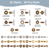   1200Pcs 24 Styles Alloy Spacer Beads TIBEB-PH0005-06-2