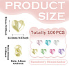 100Pcs Opaque ABS Plastic Beads MACR-TADJ0001-09-3
