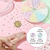 1280Pcs 8 Colors Opaque Colours Glass Seed Beads SEED-CJ0001-24-2