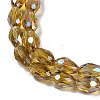 Transparent Electroplate Glass Beads Strands EGLA-N013-T4mm-B08-3
