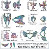 18Pcs 9 Style Rainbow Color Alloy Pendants FIND-FH0004-11-2