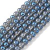 Transparent Electroplate Glass Beads Strands GLAA-T032-T4mm-C03-1