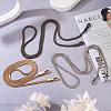 3Pcs 3 Colors Iron Flat Snake Chain Bag Straps FIND-BT0001-27-14