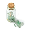 Transparent Glass Wishing Bottle Decoration AJEW-JD00011-04-4