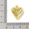 Rack Plating Brass Clear Cubic Zirconia Pendants KK-S380-08G-3