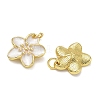 Brass Enamel Pendants KK-CBAD9DF-03G-C-2