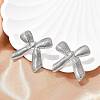 304 Stainless Steel Stud Earring EJEW-C131-03P-3