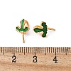 Brass Enamel Eye Pin Peg Bails KK-K399-16B-01-3
