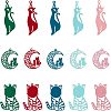 CHGCRAFT 60Pcs 15 Style 430 Stainless Steel Kitten Pendants FIND-CA0005-11-1