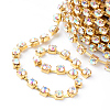 Brass Rhinestone Strass Chains CHC-T002-SS12-02C-2