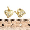Brass Micro Pave Cubic Zirconia Pendants KK-A269-05G-3
