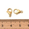 Ion Plating(IP) 304 Stainless Steel Lobster Claw Clasps X-STAS-AB11-G-01-3