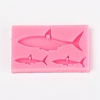 Shark Food Grade Silicone Pendant Molds LS-AJEW-WH0022-22-1