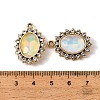 UV Plating Alloy Glass Pendants FIND-K032-41G-3