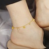 304 Stainless Steel Crystal Rhinestone Dragonfly Charm Anklets for Women WG9ACA2-01-3
