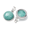 Natural Amazonite Pendants GG-CBA0251-09F-P-2