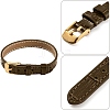 1Pc Leather Textured Bracelet Straps Slide Wristbands for Slide Charms AJEW-CL0001-01A-6