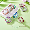 10 Rolls 10 Colors 3-Ply Round Metallic Cord Sets MCOR-TAC001-02-5