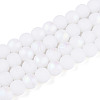 Frosted Opaque Glass Beads Strands GLAA-T032-P6mm-MBB02-2