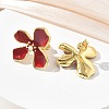 Brass Enamel Stud Earrings for Women KK-CBA760A-11G-06-3