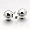 304 Stainless Steel Ball Ear Studs EJEW-N0014-13A-14mm-2