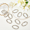 10Pcs Zinc Alloy Spring Gate Rings FIND-SP0004-31P-3