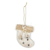 Wooden Pendant Decorations with Bell XMAS-PW0001-173E-1