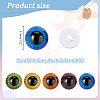   30Pcs 5 Colors Craft Plastic Doll Eyes DOLL-PH0001-49-2