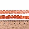 Crackle Transparent Glass Beads Strands GLAA-N062-6mm-10-4