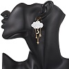 Acrylic Cloud with Moon Dangle Stud Earrings EJEW-JE06843-4