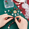 24Pcs 4 Colors Handmade Bumpy Glass Beads Strands LAMP-PH0001-33-3