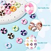 18Pcs 9 Colors Baking Paint Alloy Beads FIND-CJ0003-38-3