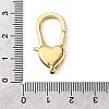 Brass Clear Cubic Zirconia Lobster Claw Clasps KK-Z078-46C-G-3