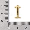 Rack Plating Brass Micro Pave Cubic Zirconia Pendant KK-H449-76G-03-4