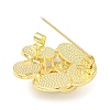 Camellia Flower Shape Alloy Brooch LS-JEWB-U006-15LG-2