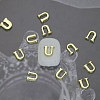 Alloy 26 Letter Shapes Nail Art Decoration MRMJ-WH0114-001-21-1