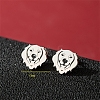 Non-Tarnish Stainless Steel Stud Earrings PW-WG88127-10-1