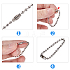 Iron Ball Chains with Connectors IFIN-PH0024-41-3