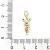 Brass Pave Cubic Zirconia Pendants KK-U062-54G-3
