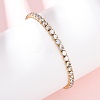 304 Stainless Steel Pave Clear Cubic Zirconia Tennis Bracelets BJEW-G754-03G-03-1
